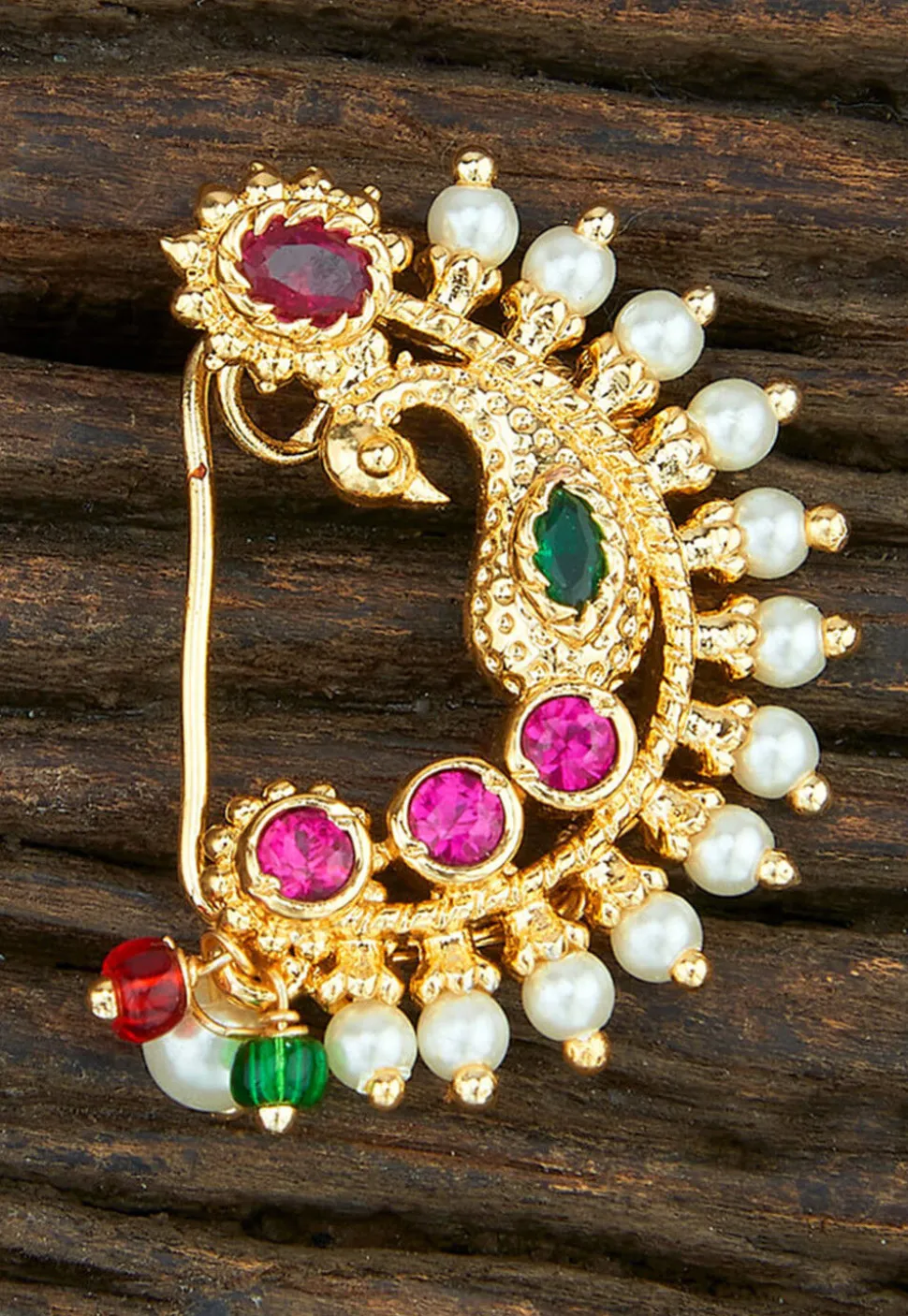 Stone Studded Nose Ring