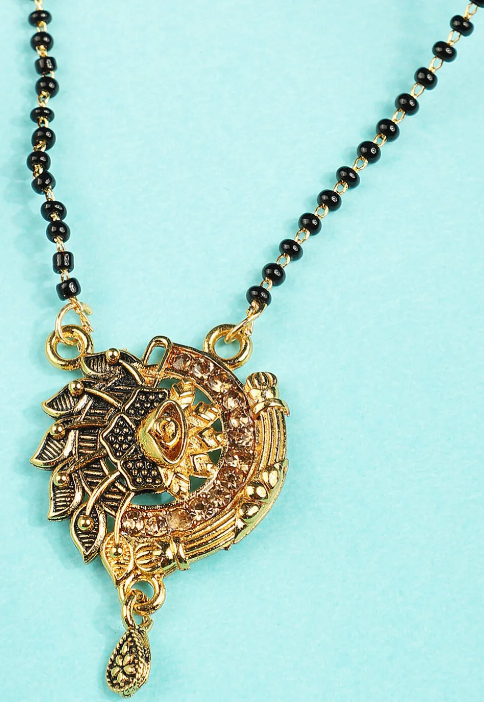Stone Studded Oxidised Mangalsutra