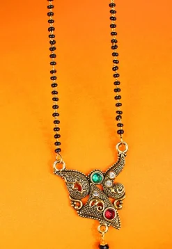 Stone Studded Oxidised Mangalsutra