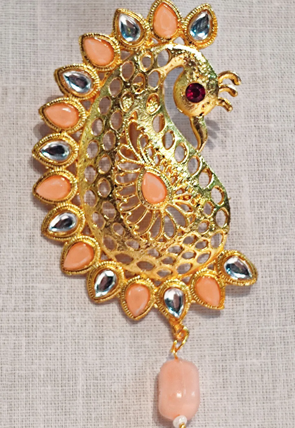 Stone Studded Peacock Style Kilangi
