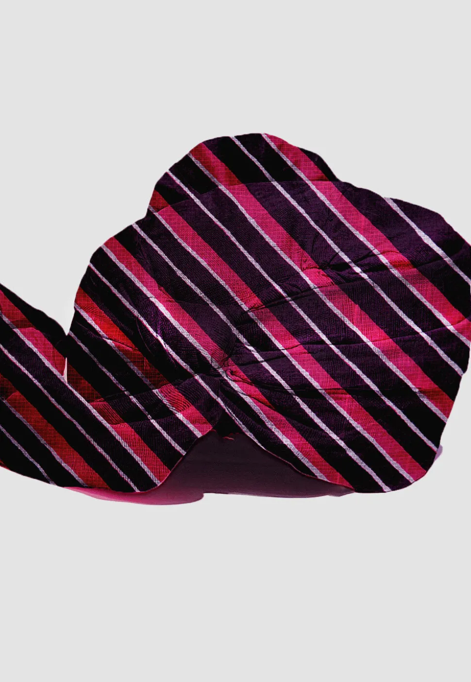 Stripe Printed Pure Kota Silk Unisex Turban in Multicolor