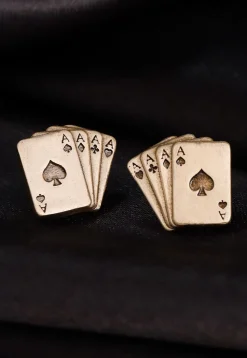 The Aces Rule and Golfer Metallic  Collar Tips Gift Set