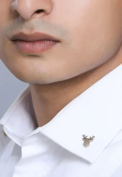 The Calm Chetaah and Imperial Stag Metallic  Collar Tips Gift Set