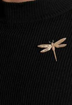 The Dancing Dragonfly Metallic Brooch