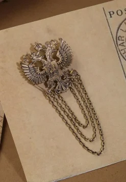 The Duo Phoenix Metallic Brooch