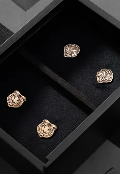The Fiery Tiger and Lions Mane Metallic Collar Tips Gift Set