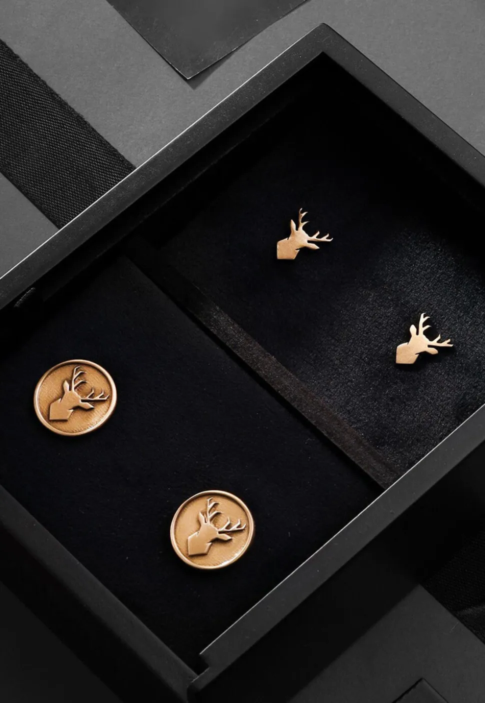 The Imperial Stag Metallic  Collar Tips Gift Set