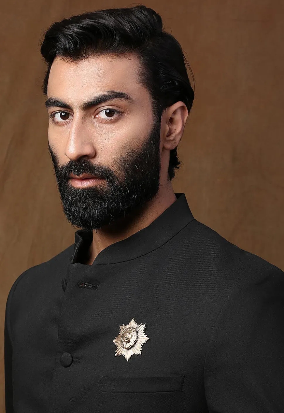 The Lion Power Metallic Brooch