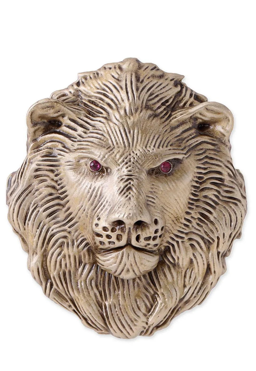 The Lion-King Metallic Brooch