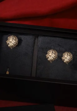 The Royal Side Lion Metallic  Gift Set