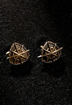 The Star Shield Metallic Cufflink Pair