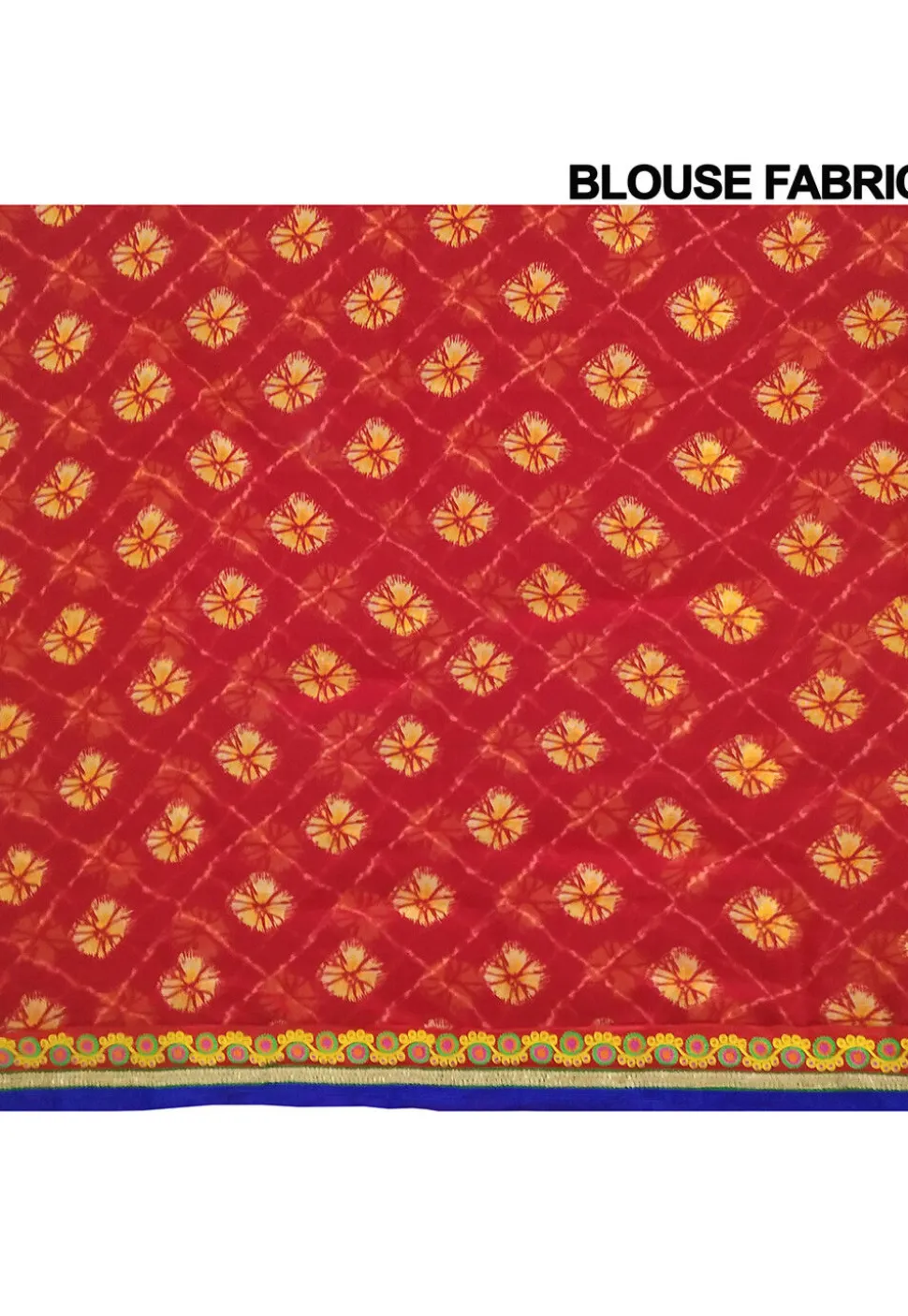 Tie N Dye Georgette Saree in Red
