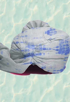 Tie N Dye  Pure Kota Silk Kids Turban in White