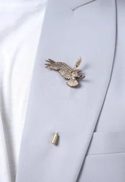 Vivacious Phoenix Metallic Lapel Pin