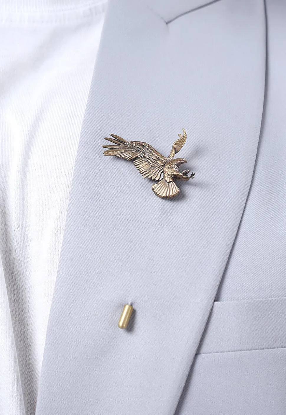 Vivacious Phoenix Metallic Lapel Pin