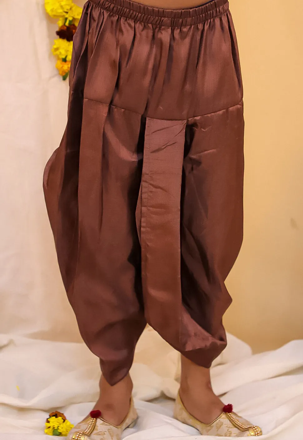 Woven Art Silk Jacquard Kurta Set in Light Purple