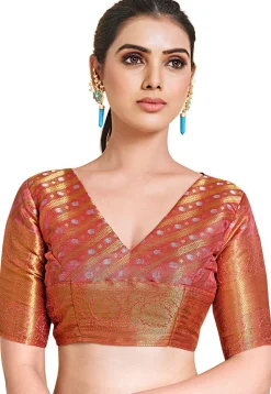 Woven Bangalore Silk Saree in Blue