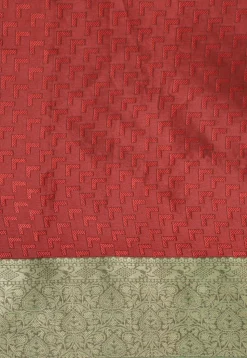 Woven Bangalore Silk Saree in Maroon