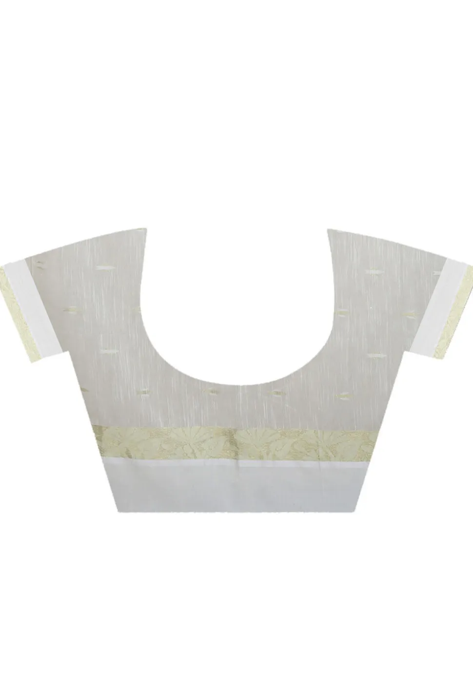 Woven Cotton Silk Handloom Saree in Off White