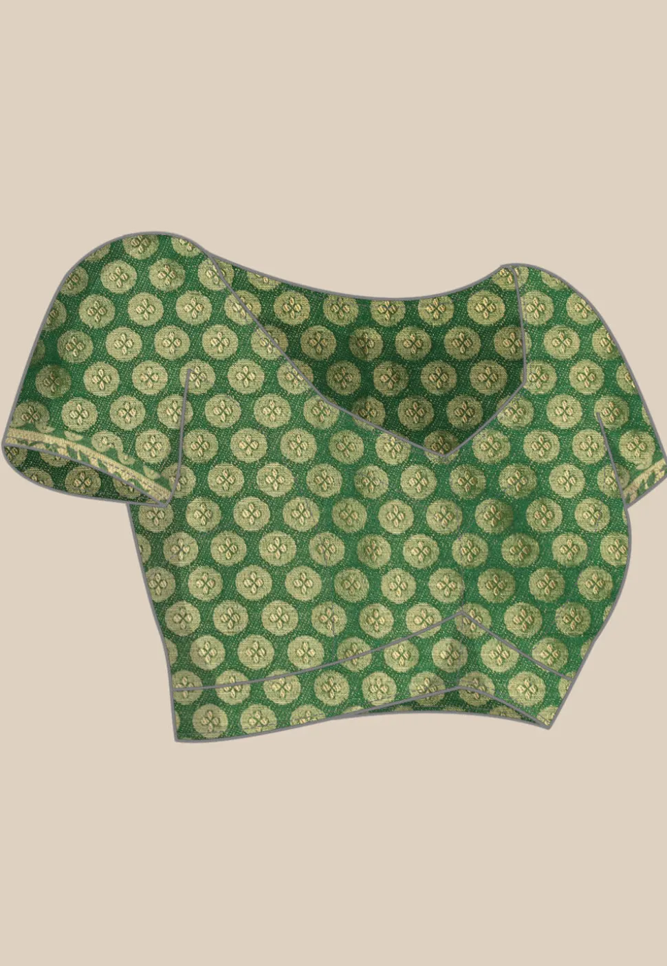 Woven Mysore Silk Saree in Green