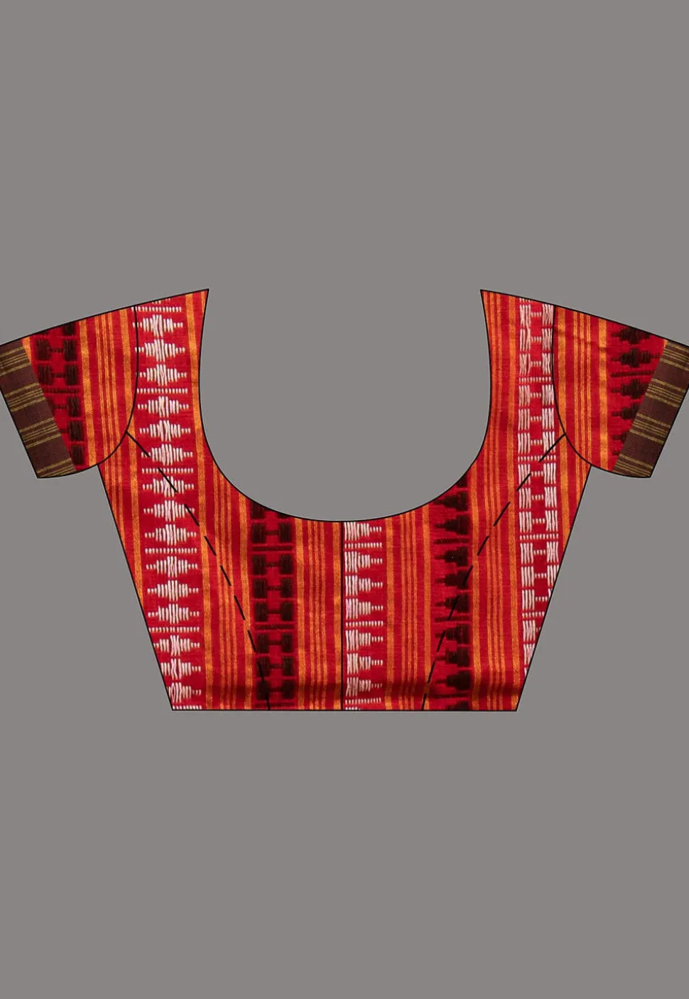Woven Pure Cotton Saree in Red