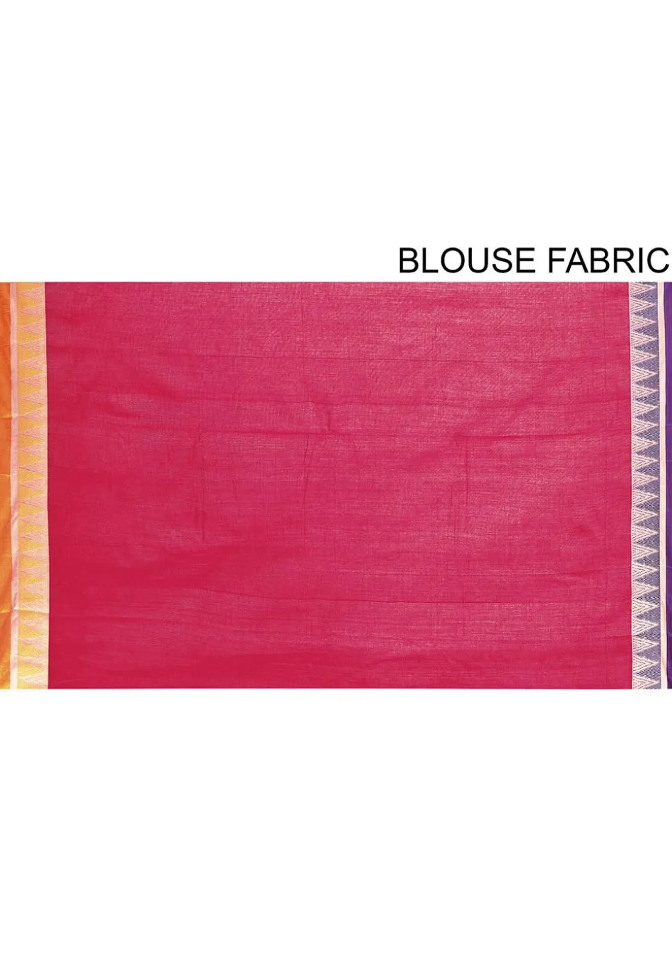 Woven South Cotton Saree in Fuchsia