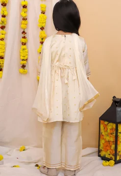 Woven Taffeta Silk Jacquard in Cream